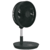 The height of the 12 inches stand fan is adjustable