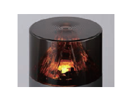 Flame effect on the top of the PTC ceramic fan heater