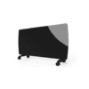 electric curved glass panel convector heater with LCD display