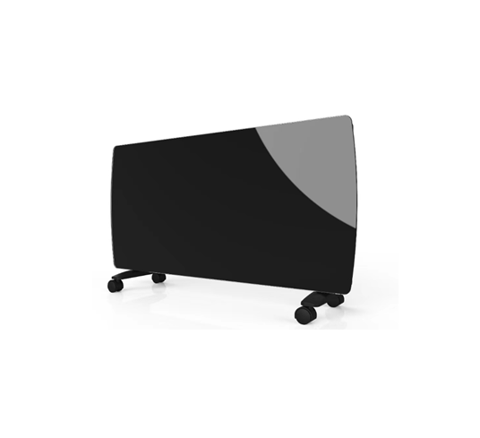 electric curved glass panel convector heater with LCD display