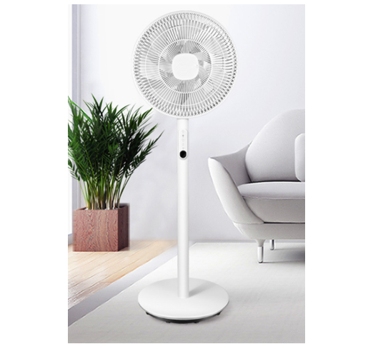 14'' stand fan color white touch control with digital display