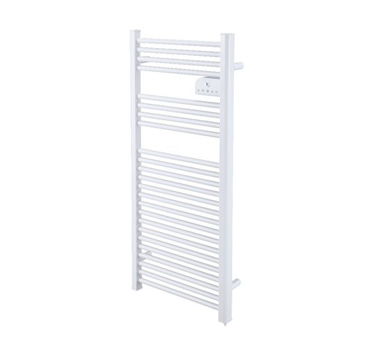 750W electric heated towel rails with 24 tubes and LCD display