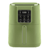 6L air fryer color green with colored indicators and customizable plastic housing